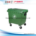 Plastic Dustbin/Waste Bin with Wheel